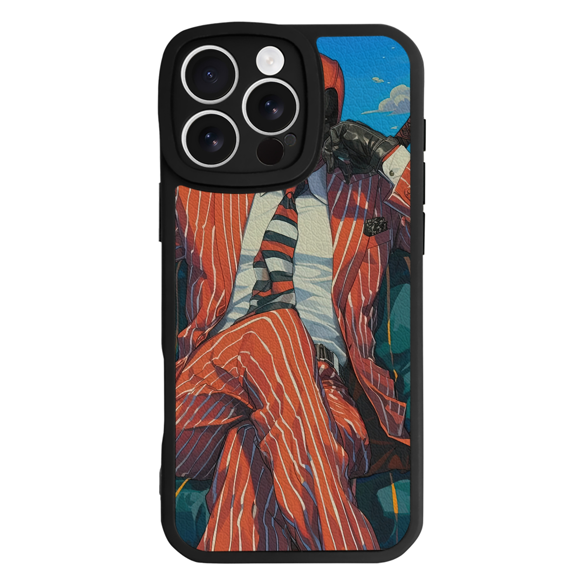 （画像用） Deadpool デッドプール 【iPhone 16シリーズ対応】シリコンスマホケース（レザー調） 材質：シリコン